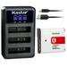 Kastar 1 Pack NP-BG1 Battery and LCD Triple USB Charger Compatible with Sony NP-BG1 NP-FG1 G Type Battery Sony BC-CSG BC-CSGD BC-CSGE Charger