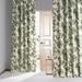 Indonesian Green Printed Cotton Hotel Blackout Curtain (1 Panel) Indonesian Green 50W X 96L