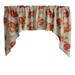 Swag Valance Cotton Pumpkins Slices Print 58 Wide / 36 Tall