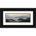 The Yellowstone Collection 24x11 Black Ornate Wood Framed with Double Matting Museum Art Print Titled - Yellowstone River Valley Yellowstone National Park