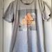 Adidas Tops | Gray Adidas Logo T-Shirt | Color: Gray/Orange | Size: L