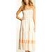 Free People Dresses | Free People Long Dress In Cream Color Sz Xs | Color: Cream/Pink | Size: Xs