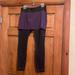 Athleta Skirts | Athleta Medium Skirt With Leggings Attached | Color: Black/Purple | Size: M