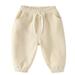 JDEFEG Boys Sweatpants Boys Soccer Pants Toddler Children Kids Baby Boys Girls Solid Pants Trousers Outfits Clothes 18 Month Stretch Pants Boys Pants Cotton Beige 100