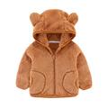 Sweatshirt Boys Winter Baby Jackets Coats Warm Girls Kids Hooded Flannel Girls Coat jacket Girls Jackets Size 7 Ski Jacket Girls 4t T2 Jacket 5t Winter Coat Bubble Coats for Girls Girls Winter