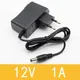 Adaptateur d'Alimentation AC 100V-240V Convertisseur 12V l'autorisation 1000mA Prise EU DC 5.5mm