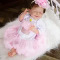 Poupée de bébé Reborn en Silicone/tissu de 50cm véritable poupée douce au toucher avec cheveux