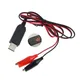 Éliminateur de batterie USB à 5V 6V 8.4V 12V AA AAA 9V peut remplacer 4 à 8 piles AA AAA câble de
