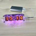 IN-12 Glow Tube Clock 4-bit IN12 glow tube horloge sept couleurs RVB LED DS3231 nixie horloge IN-12B