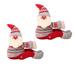 2 PCs Home Curtain Clips Cartoon Doll Buckle Window Display Christmas Decoration Gift (Red Christmas Curtain Buckle (Santa Claus