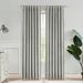 Uptown Home Gray Velvet Blackout Window Curtain Panels Block Light Thermal Geometric Embossed Curtains for Bedroom/Living Room Back Tab/Rod Pocket 52 x63 x2