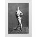 Vintage Muscle Men 23x32 White Modern Wood Framed Museum Art Print Titled - Bodybuilders Back and Left Profile