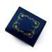 Classic Royal Blue Arabesque Wood Inlay Music Box - We Are the Champions