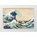 Hokusai Katsushika 18x13 White Modern Wood Framed Museum Art Print Titled - The Great Wave off Kanagawa