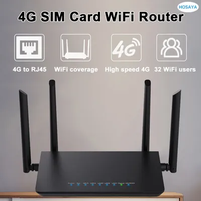 Routeur 4G LTE CPE 300m CAT4 32 utilisateurs de wifi RJ45 WAN LAN modem sans fil carte SIM 4G