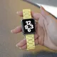Bracelet à boucle en acier inoxydable pour Apple Watch 40mm 44mm 41mm 45 mm 38 mm 42m iwatch série