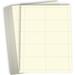 Hamilco Blank Business Cards Cardstock Paper - Cream Perforated Card Stock Heavy Weight 80 lb 3 1/2 x 2 100 Sheets 1000 Cards
