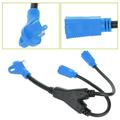 SCITOO RV Y-Split Power Cord Adapter Heavy Duty RV Electrical Cord Cable Adapter 30 amp Male Plug to (2) 15 amp Female