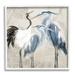 Stupell Industries Leaf Patterned Crane Heron Birds Graphic Art White Framed Art Print Wall Art Design by Kim Allen