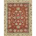 Ahgly Company Indoor Rectangle Abstract Red Oriental Area Rugs 2 x 4