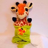 Disney Toys | Disney Parks Giraffe Baby Wrapped Up In Blanket | Color: Brown/Green | Size: Osbb