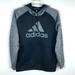 Adidas Shirts | Adidas Black & Gray Logo Sweatshirt Climawarm Men's Size L | Color: Black/Gray | Size: L