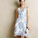 Anthropologie Dresses | Anthropologie Blue And White Spring Tea Dress - Size 0 | Color: Blue/White | Size: 0