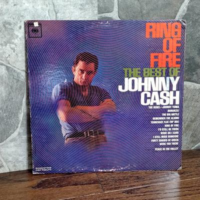 Columbia Media | Johnny Cash Ring Of Fire The Best Of Johnny Cash Cl 2053 Vinyl Record 1963 | Color: Red | Size: Os