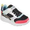 Sneaker SKECHERS "UNO LITE GEN CHILL", Kinder, Gr. 30, schwarz (schwarz, kombiniert), Lederimitat, Textil, sportlich, Schuhe, Freizeitschuh, Halbschuh, Schnürschuh, Größenschablone zum Download