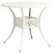 Astoria Grand Patio Table Outdoor Dining Table Garden Porch Furniture Cast Aluminum Metal in White | 29.1 H x 35.4 W x 35.4 D in | Wayfair