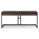 Trent Austin Design® Gorlest Solid Acacia Wood Modern Industrial Desk Wood/Metal in Black/Brown | 31 H x 72 W x 24 D in | Wayfair