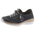 Slip-On Sneaker RIEKER Gr. 40, blau (marine) Damen Schuhe Slipper Bestseller
