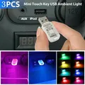 Lumières LED USB d'ambiance 3 pièces veilleuse tactile néon coloré ampoule intérieure lampe