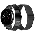 Bracelet de rechange en acier inoxydable pour Amazfit Zepp E Circle/Bracelet en maille milanaise