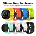 Bracelet en Silicone 24mm pour Suunto 7/Suunto D5 Bracelet de poignet pour Suunto 9 BARO/SPARTAN