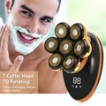 Kit rasoir électrique 5 en 1 7D pour hommes Rechargeable affichage USB LED pour barbe oreilles