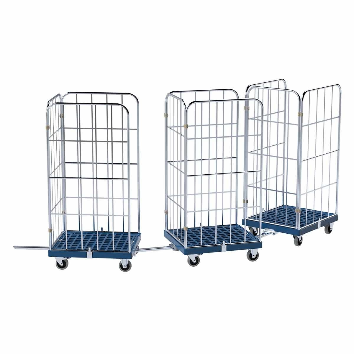 Deichsel und Kupplungs-SET, Cr 3, für Rollbehälter mit Rollplatte KU, 724 x 815 und 682 x 815 mm Image