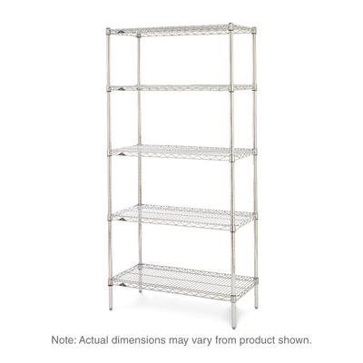 Metro 5N377C Super Erecta Chrome Wire Shelf Kit - 72"W x 18"D x 74"H, Silver