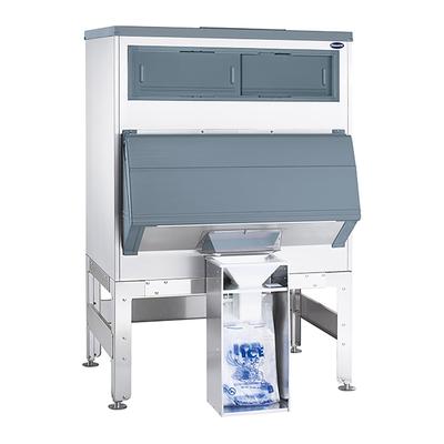 Follett DEV1300SG-48-BG Ice-DevIce Center Mounted Ice Bagging & Dispensing System w/ 1320 lb Bin, Stainless Steel