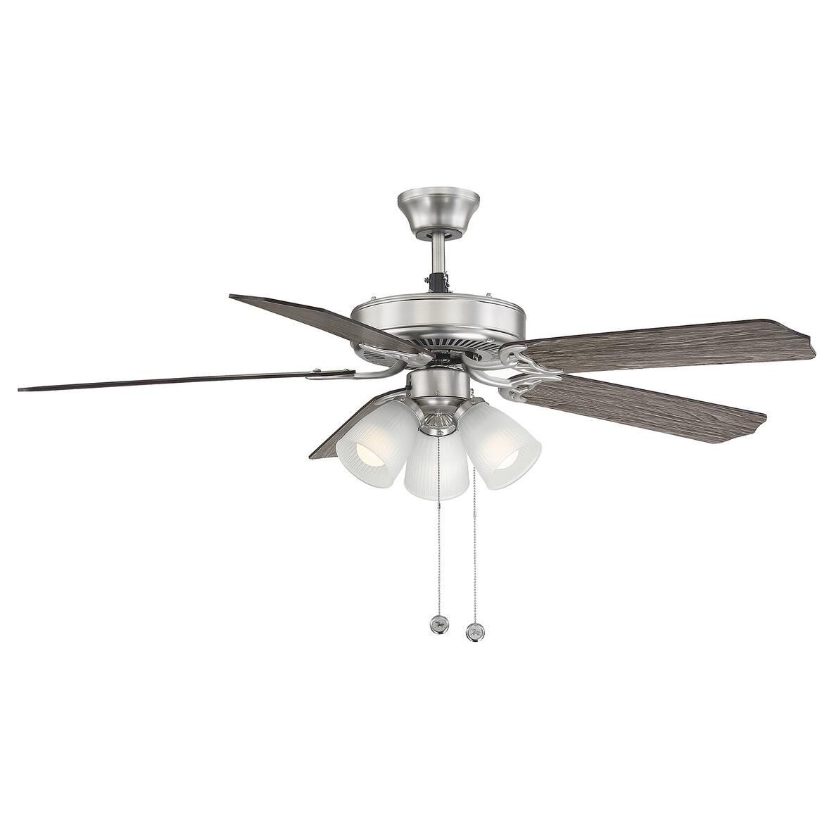 Meridian Lighting 52 Inch Ceiling Fan with Light Kit - M2021BNRV