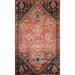 Signed Shiraz Persian Vintage Area Rug Handmade Wool Carpet - 5'0" x 7'9"