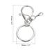 10pcs Key Chain for Keys, Lobster Claw Clasps Keychain for DIY, Silver