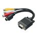 VGA to S-VIDEO 3 RCA TV AV Converter Cable Adapter 3 RCA Female Converter Cable VGA to Video TV Out S-Video AV Adapter