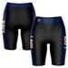 Women's Black/Navy Navy Midshipmen Plus Size Striped Design Bike Shorts