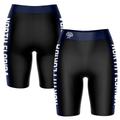 Women's Black/Blue UNF Ospreys Striped Design Bike Shorts