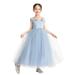 Ekidsbridal Off the Shoulder Tulle Flower Girl Dress Wedding Junior Bridesmaid Formal Evening Gown 422 4