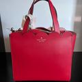 Kate Spade Bags | Kate Spade Magnolia Street Mini Mina Leather Bag - Red | Color: Pink/Red | Size: Os