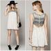 Free People Dresses | Free People Aztec Bib Dress In Ivory Beaded Embroidered | Color: Cream | Size: 6