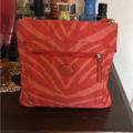 Coach Bags | Coach Signature Fabric Crossbody Coach Coral Zebra Print File Nylon F77541 Bag | Color: Orange | Size: Os