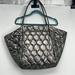 Anthropologie Bags | Anthropologie Quilted Tote Silver Nwot | Color: Silver | Size: 27x18